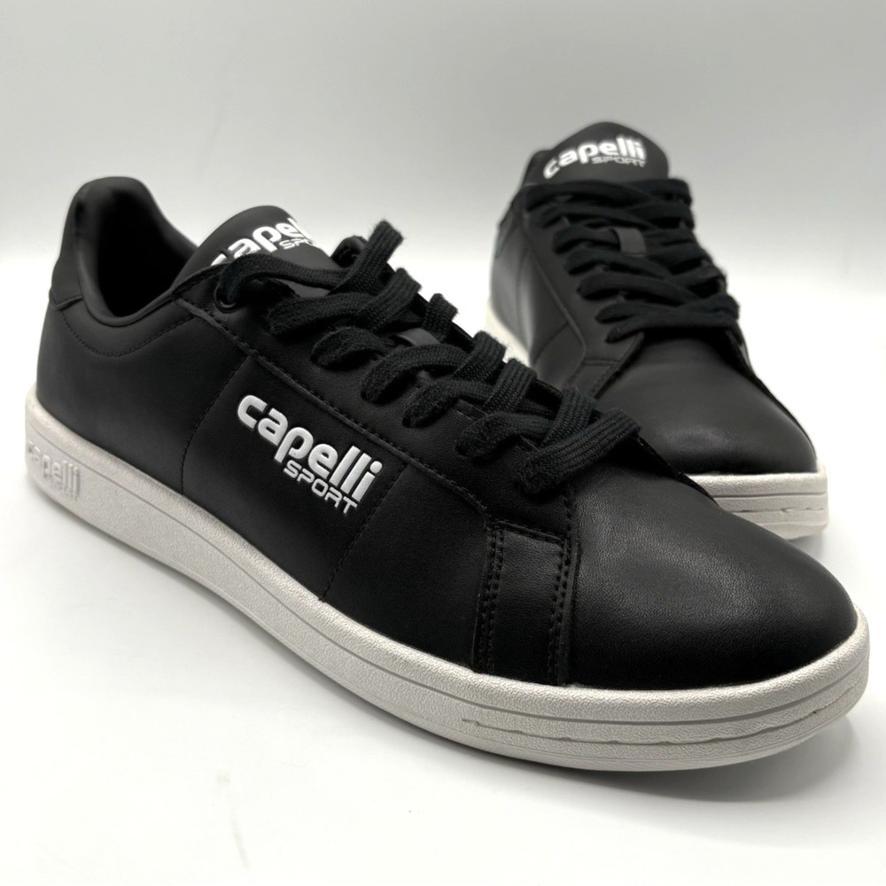 CAPELLI Sport‎ Sneakers Size Men's 10/Women's 11.5 Black Leather Shoes NWOB
